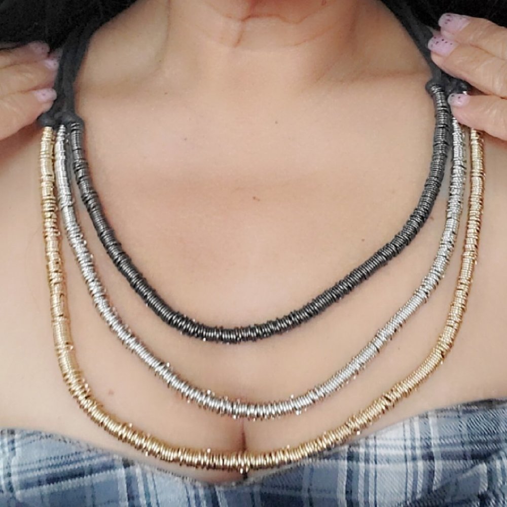 Sparks Fly - 3 strand necklace